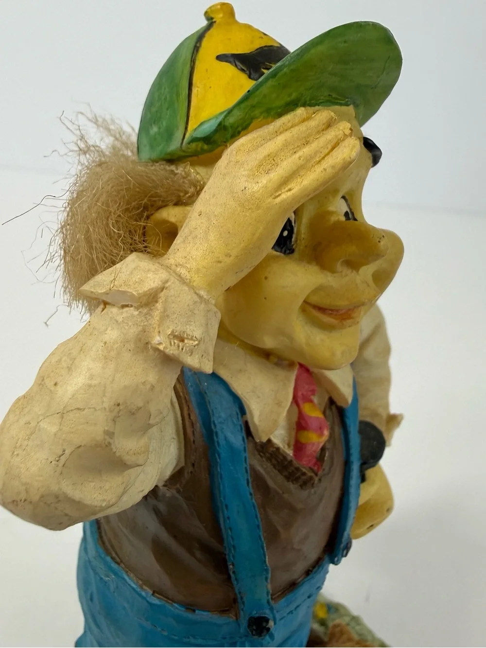 Vintage Kitsch Comical Golfer Figurine with Dog & Broken Club Statue 6